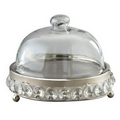 Sparkle Pillar Cheese Dish w/ Dome